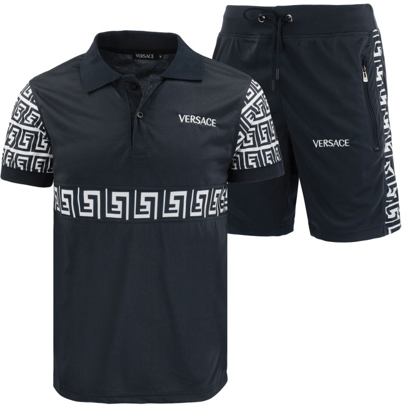 Versace Men's Polo Shirt & Short Set Final Sale