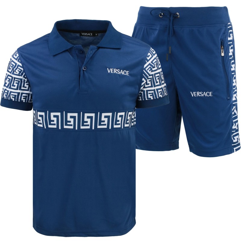 Versace Men's Polo Shirt & Short Set Final Sale