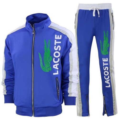 Lacoste Men's Sport Color-Blocked Track Suit Royal Final Sale