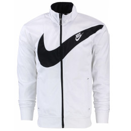 Nike Sportswear Swoosh  2 Piece Tracksuit White/Black