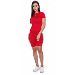 Nike Women's Dri-Fit High-Waisted Biker Shorts & Tee Shirt Final Sale