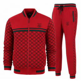 Gucci Monogram Zip-Up Jacket & Pants Set