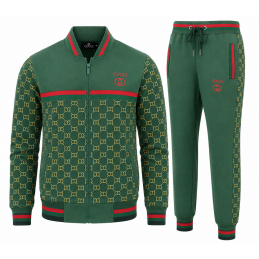 Gucci Black Monogram Jacket & Pants Set
