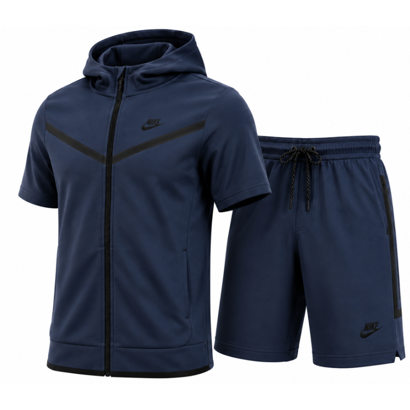 Nike Sportswear Tech Fleece Hoodie & Short  2pc Set Final Sale