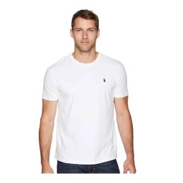 Ralph Lauren Men's  V Neck T Shirt White