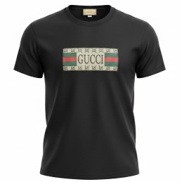 Gucci Cotton Logo Printed Crew Neck T-Shirt