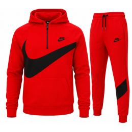 Nike Sportswear Fleece Men's Pullover Swoosh Hoodie & Pants  2 Pc Set