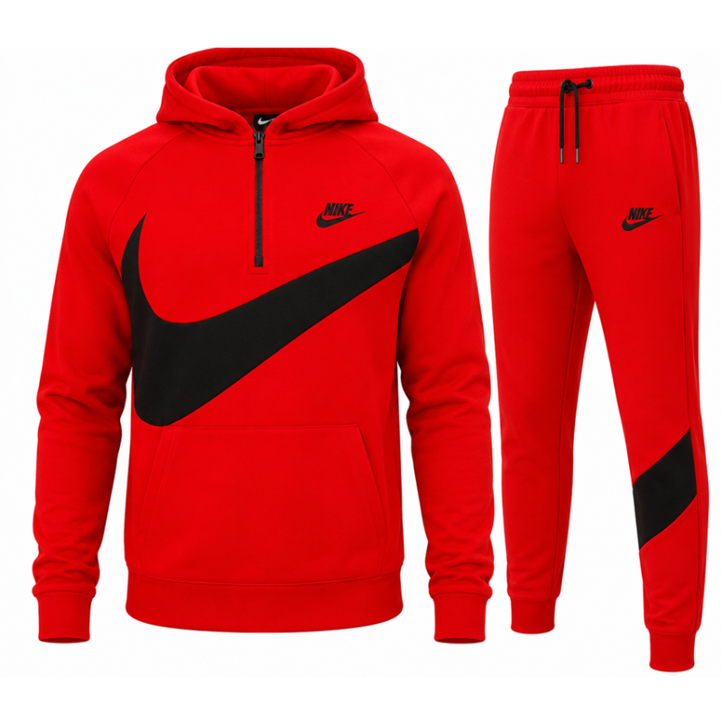 Nike Sportswear Fleece Men's Pullover Swoosh Hoodie & Pants  2 Pc Set