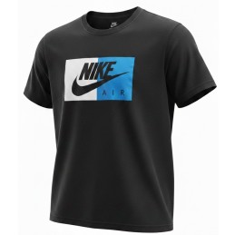 Nike Air Men's Athletic Short Sleeve Color Blocked Logo Gym Graphic T-Shirt