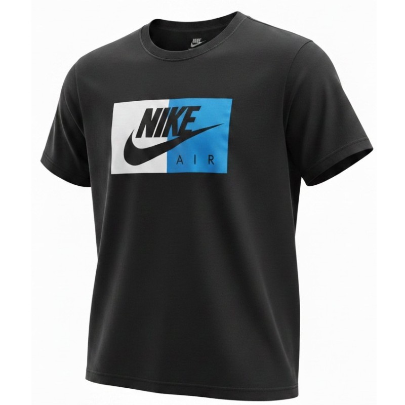 Nike Air Men's Athletic Short Sleeve Color Blocked Logo Gym Graphic T-Shirt
