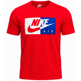 Nike Air Men's Athletic Short Sleeve Color Blocked Logo Gym Graphic T-Shirt