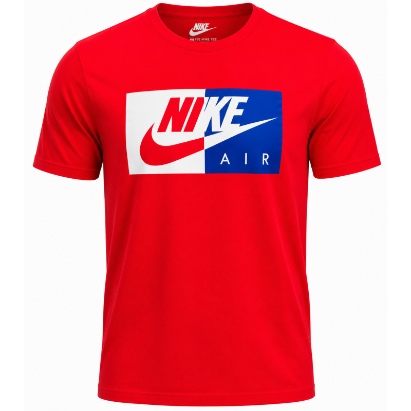 Nike Air Men's Athletic Short Sleeve Color Blocked Logo Gym Graphic T-Shirt