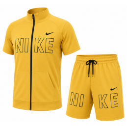 Nike Men's Tech Short-Sleeve Full Zip Jacket & Short Set FINAL SALE