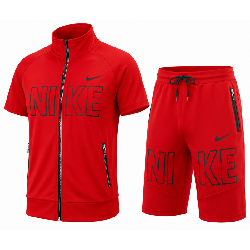 Nike Men's Tech Short-Sleeve Full Zip Jacket & Short Set FINAL SALE