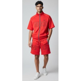 Nike Men's Tech Short-Sleeve Full Zip Jacket & Short Set FINAL SALE