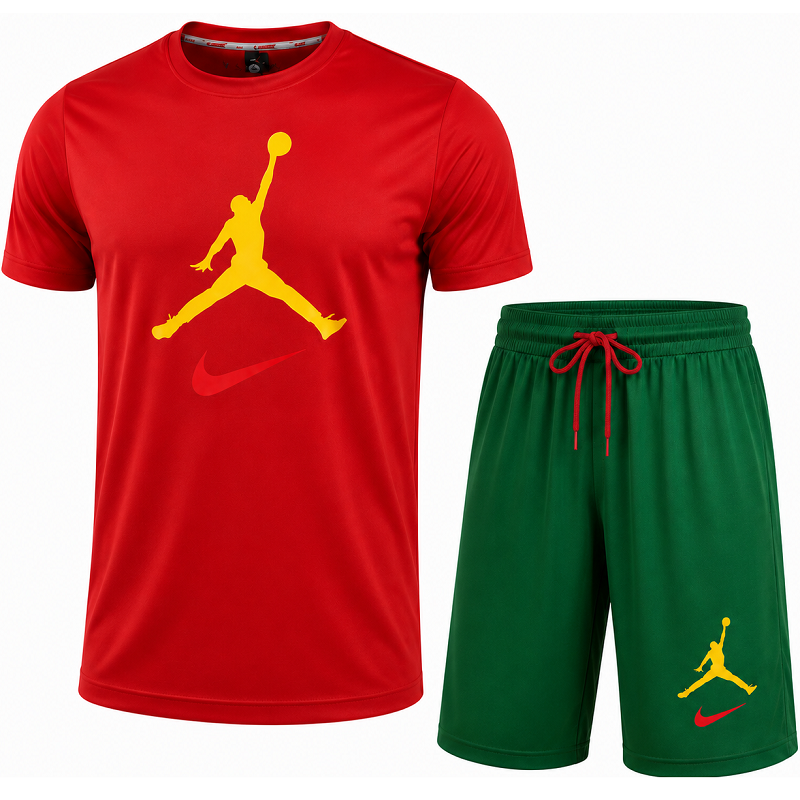 Nike Jordan Men's Sport Dri-Fit Shorts & T Shirt 2 Pc Set Final Sale