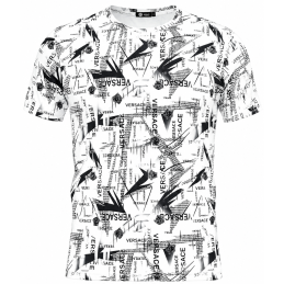 Versace Graphic Crew Neck T Shirt