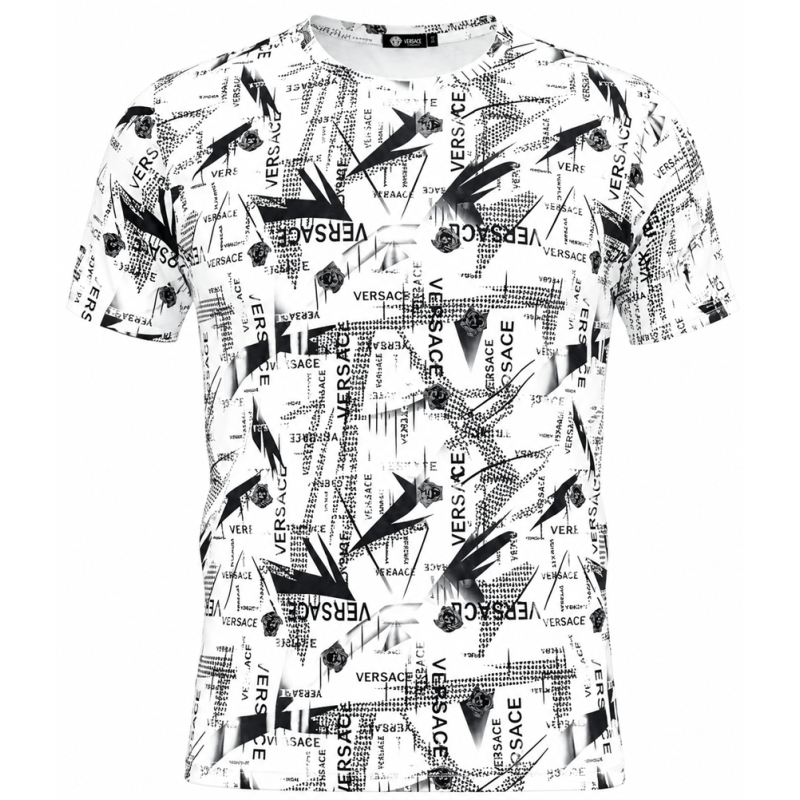 Versace Graphic Crew Neck T Shirt