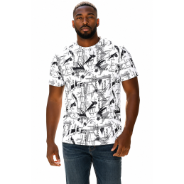 Versace Graphic Crew Neck T Shirt