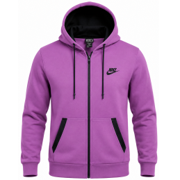 Nike Women's Sportswear Fleece Hoodie & Pants  2 Pc Set  Purple