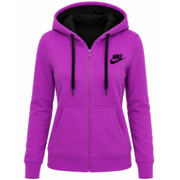 Nike Sportswear Women's Fleece Full-Zip Hoodie & Pants Set Purple
