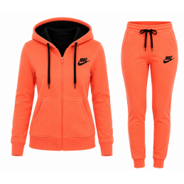Nike Womens Essential Full-Zip Fleece Hoodie & Pants Set