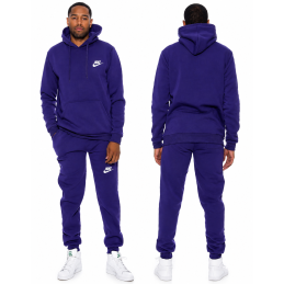 Nike Sportswear Club Fleece Men's Pullover Hoodie Hoodie & Pants Set Purple