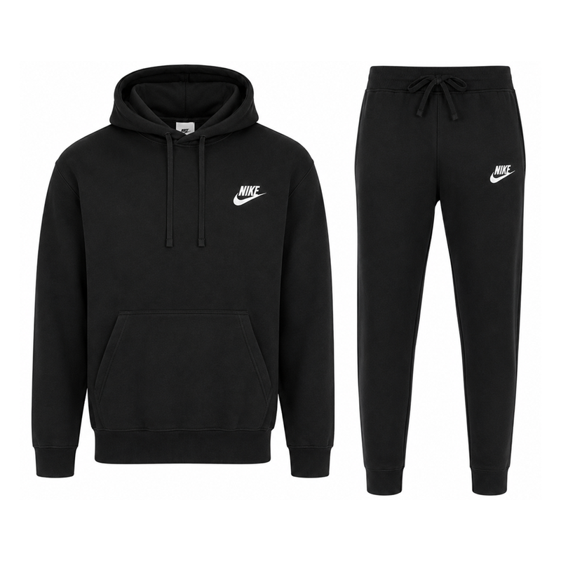 Nike Sportswear Club Fleece Men's Pullover Hoodie   Hoodie & Pants Set Black