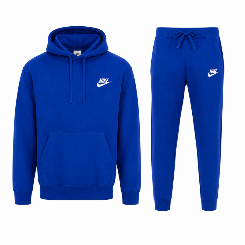 Nike Sportswear Club Fleece Men's Pullover Hoodie Hoodie & Pants Set Royal