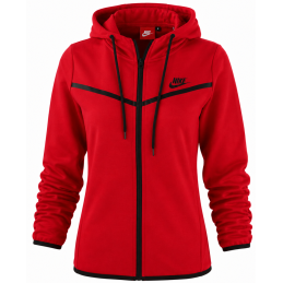 Nike Sportswear Tech Fleece Windrunner Women's Full-Zip Hoodie & Pants Set Red