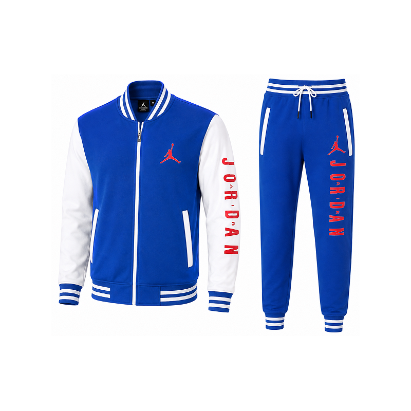 Jordan Men's Varsity Two Tone Zip Jacket & Pants Set