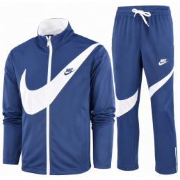 Nike Sportswear Swoosh  2 Piece Tracksuit Navy/white