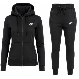 Nike Women's Sportswear Tech Fleece Hoodie & Pants  2 Pc Set  Black