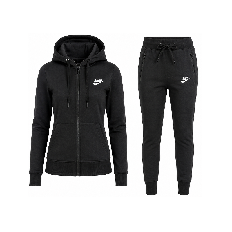 Nike Women's Sportswear Tech Fleece Hoodie & Pants  2 Pc Set  Black
