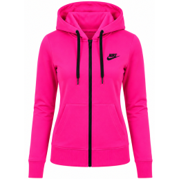 Nike Women's Sportswear Tech Fleece Hoodie & Pants  2 Pc Set Hot Pink