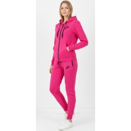 Nike Women's Sportswear Tech Fleece Hoodie & Pants  2 Pc Set Hot Pink