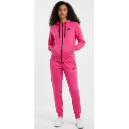 Nike Women's Sportswear Tech Fleece Hoodie & Pants  2 Pc Set Red