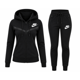 Nike Sportswear Tech Fleece Windrunner Women's Full-Zip Hoodie & Pants Set Black