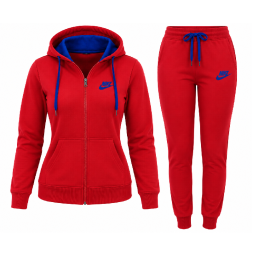Nike Womens Essential Full-Zip Fleece Hoodie & Pants Set