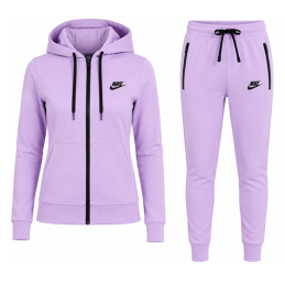 Nike Women's Sportswear Tech Fleece Hoodie & Pants  2 Pc Set Lavender