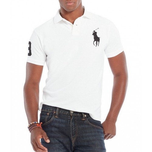 Ralph Lauren Big Pony 3 Short Sleeve Polo Shirt  White