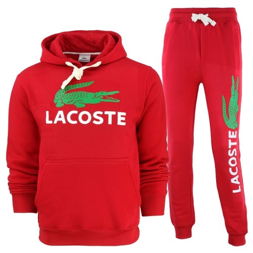 Lacoste Cotton Fleece Pullover Hoodie & Pants Set