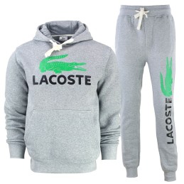 Lacoste Cotton Fleece Pullover Hoodie & Pants Set