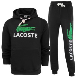 Lacoste Cotton Fleece Pullover Hoodie & Pants Set