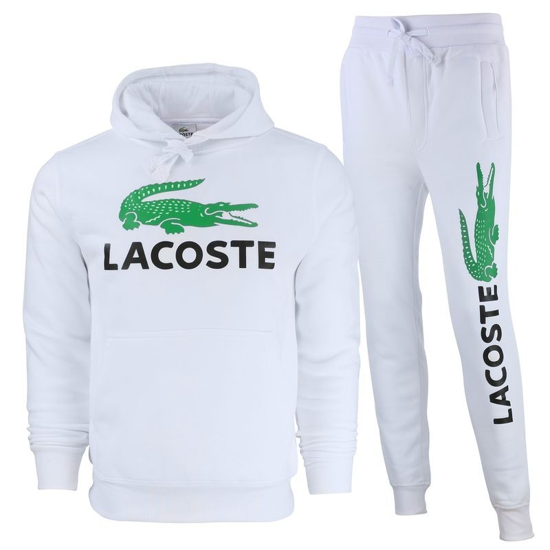 Lacoste Cotton Fleece Pullover Hoodie & Pants Set