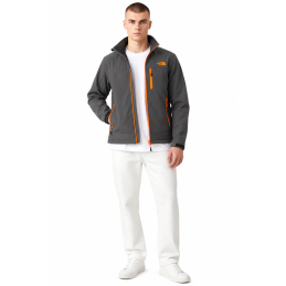The North Face Men's Apex Bionic Jacket Gray./Orange Closeout