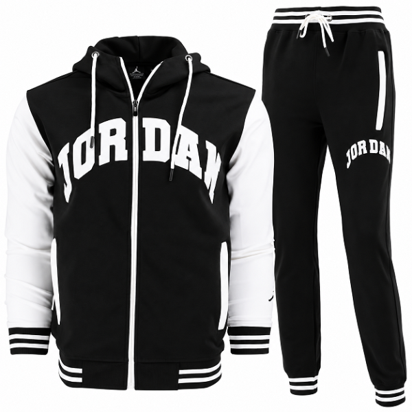 Jordan  varsity Tech Fleece Color Block Men's Hoodie & Pants  2 Pc Set