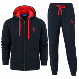 Polo Colorblock Fleece Zip Hoodie & Pants Set