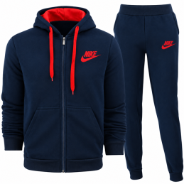 Nike Sportswear Club Fleece Zip Hoodie & Pants Set Navy