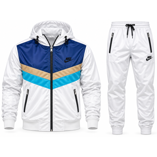 Nike Mens Classic  Chevron Design Hoodie & Pants Set